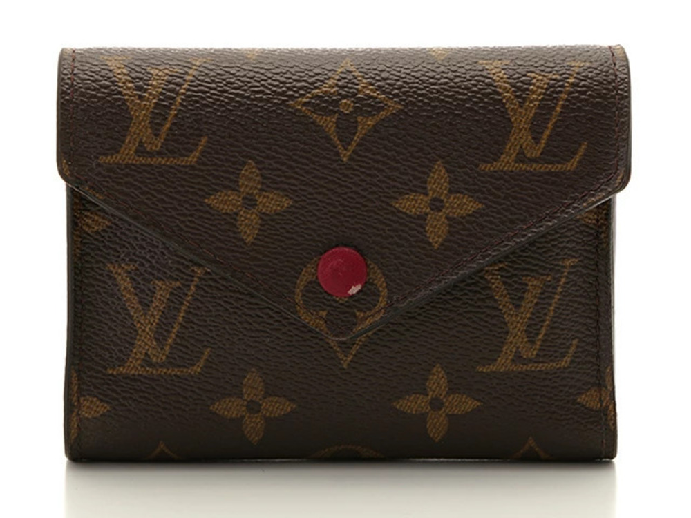 LOUIS VUITTON Portefeuille Victorine Compact Wallet Monogram Fuschia Pink